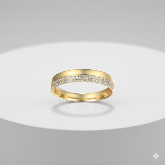 טבעת יהלום זהב מדהימה