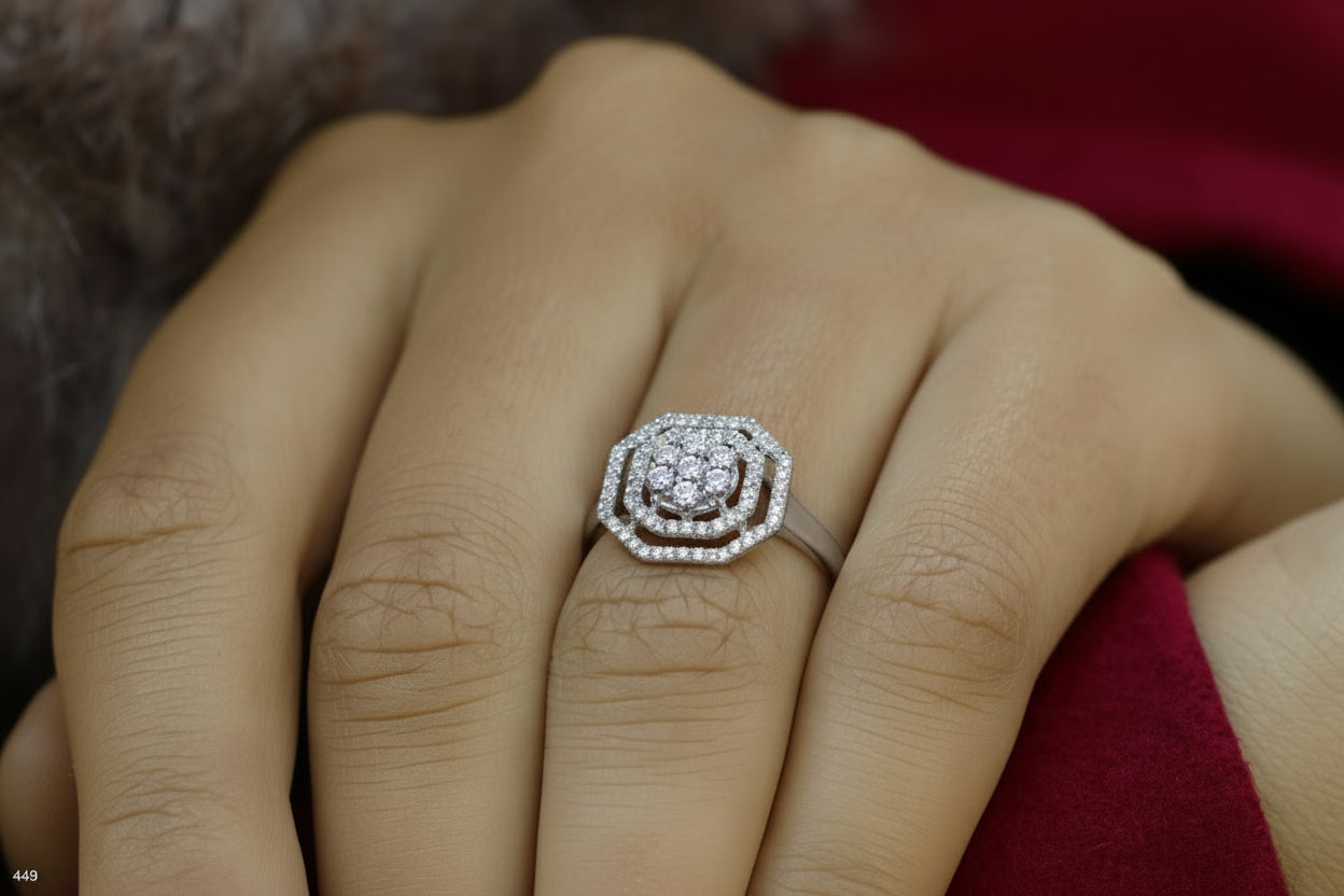 טבעת יהלום 110182