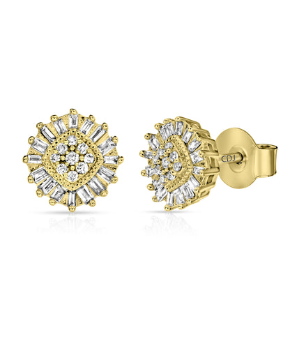 עגילי צמוד יהלומים 203501