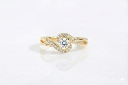 טבעת יהלום יין ויאנג