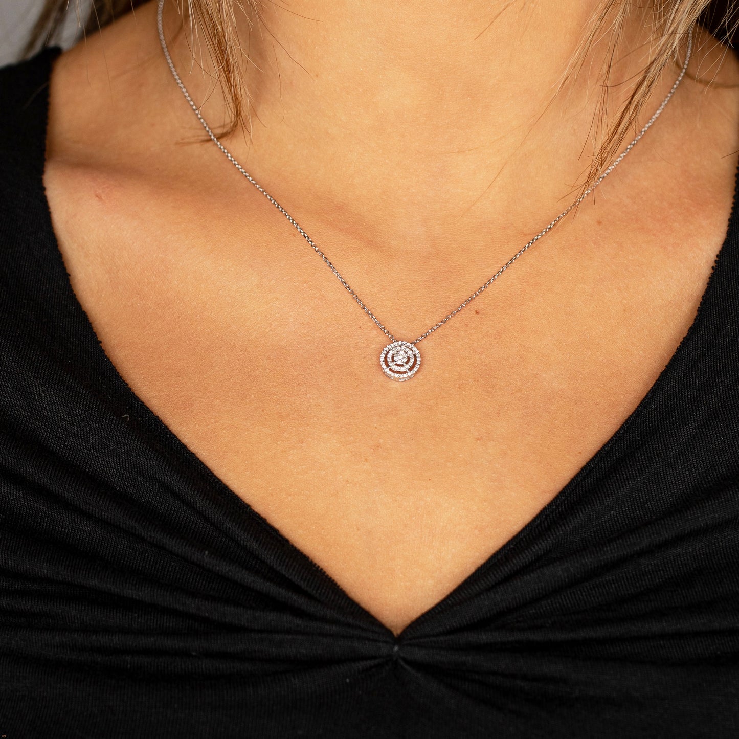 שרשרת יהלום עגולה 170315