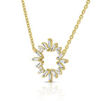 צמיד זהב עם תליוני כוכב זוהר הכוללים אבני חן דיאמנט