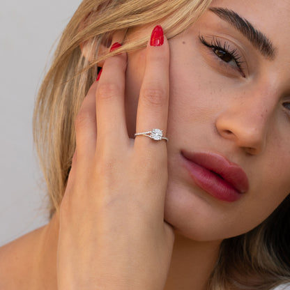 טבעת יהלומים 202777