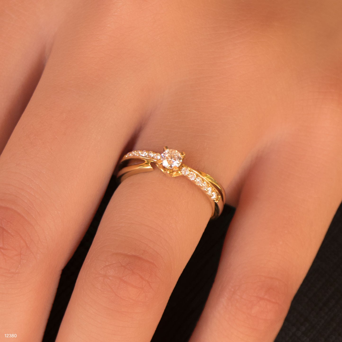 טבעת יהלום 27542