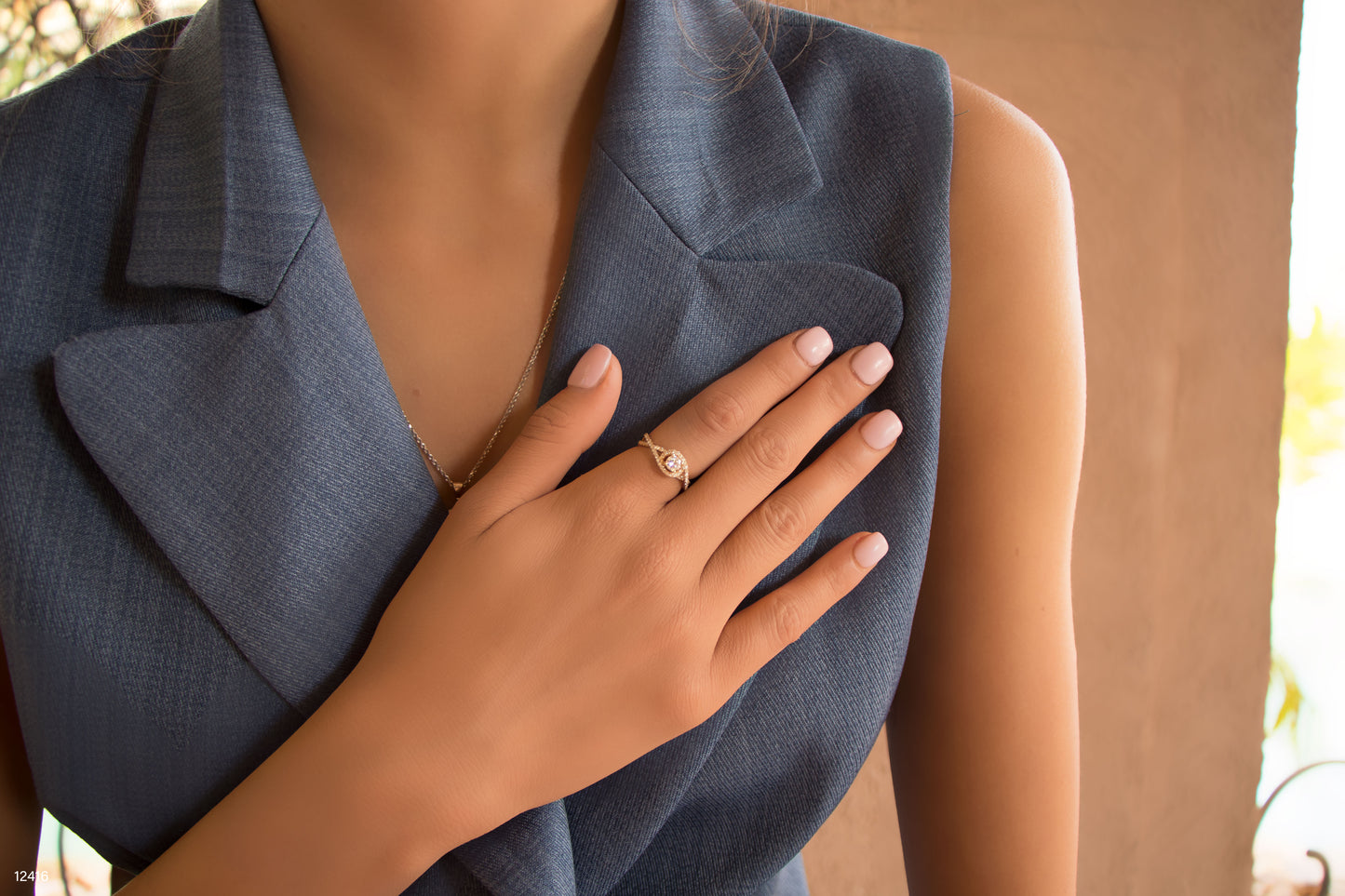 טבעת יהלום 27545