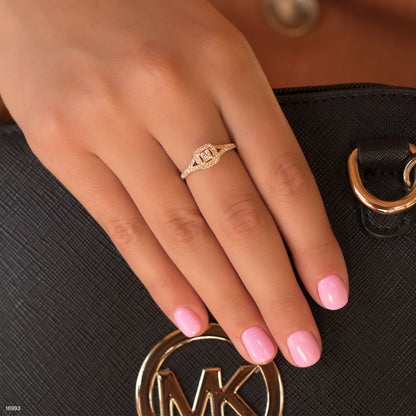 טבעת יהלום 27348