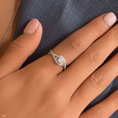 טבעת יהלום 27545