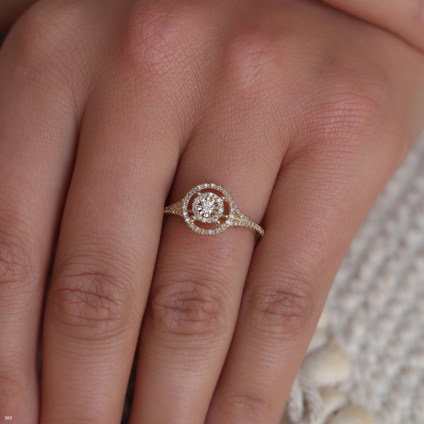 טבעת יהלום 97234