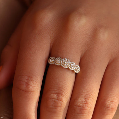 טבעת יהלומים 203345