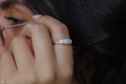 טבעת יהלומים 204383