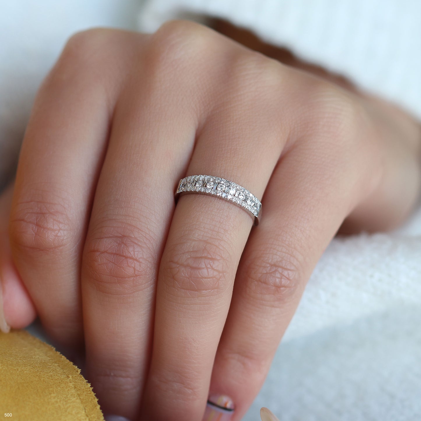 טבעת מעוצבת 55 יהלומים 204329