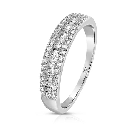 טבעת מעוצבת 55 יהלומים 204329