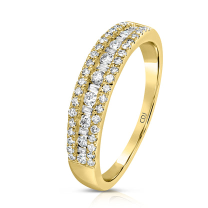 טבעת מעוצבת 55 יהלומים 204329