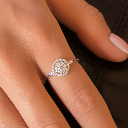 טבעת יהלומים 204378