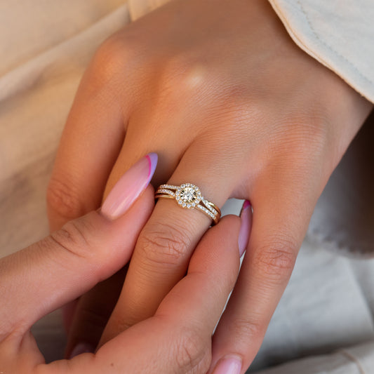 טבעת יהלום 157655