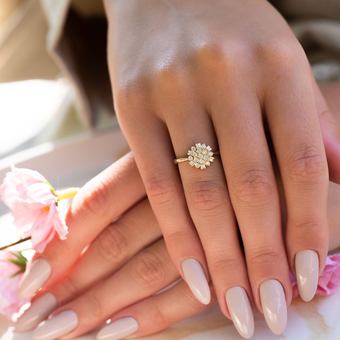 טבעת יהלומים 206094