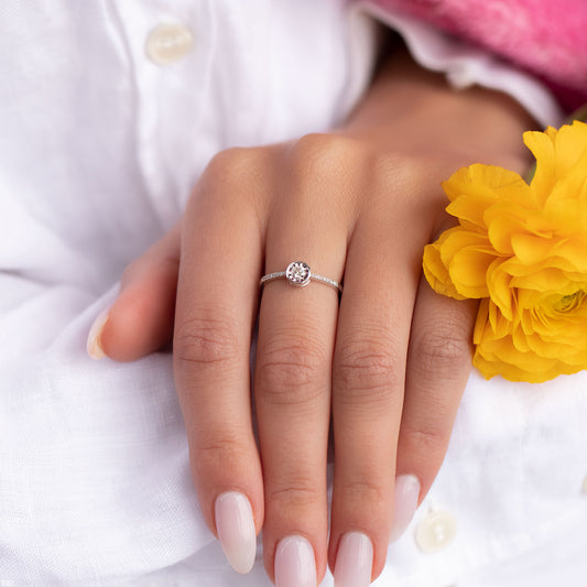 טבעת יהלום 154323