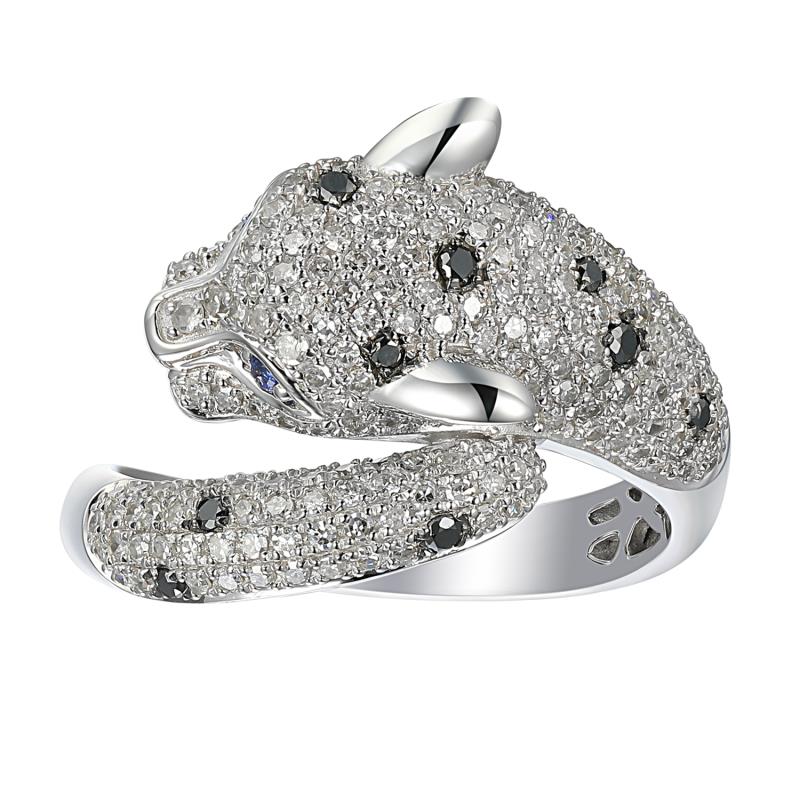 טבעת נמר יהלומים מיוחדת