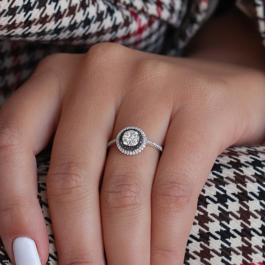 טבעת יהלומים 124220