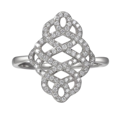 טבעת יהלומים עיצוב אינפיניטי