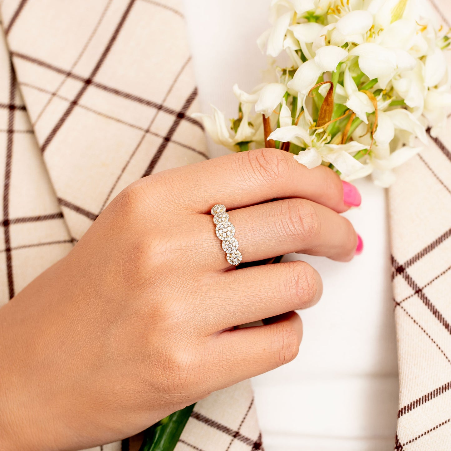 טבעת יהלומים 203345