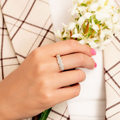 טבעת יהלומים 203345