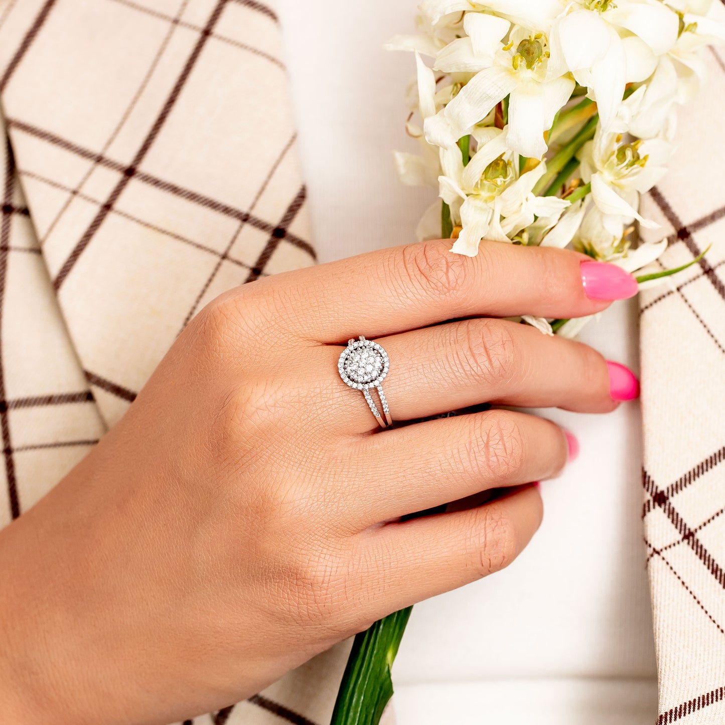 טבעת יהלום 153981